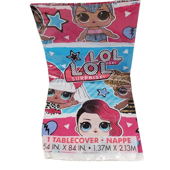 LOL Surprise Tablecloth Birthday Party Supplies LOL Tablecover Rectangle - Picture 5 of 6